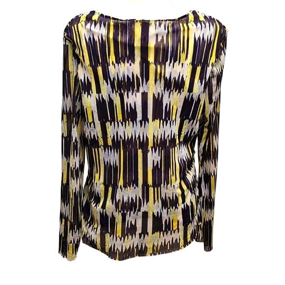 Piper & Sparrow Womens Plus Slouch Neck Long Sleeve Geometric Print Top Size 2X - Picture 4 of 9